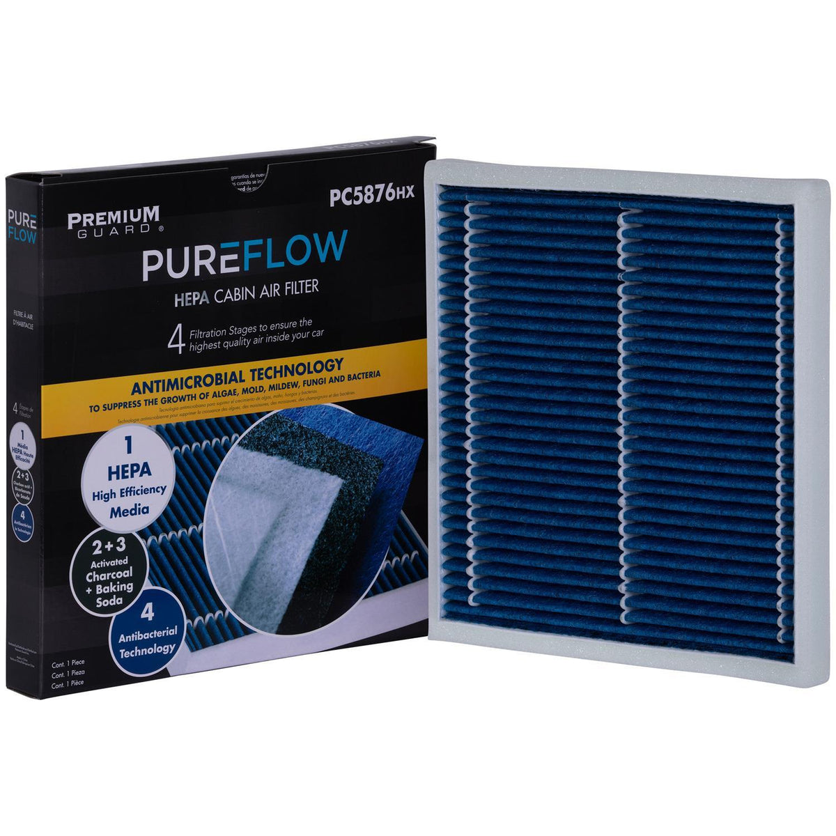PUREFLOW 2008 Lincoln MKX Cabin Air Filter with HEPA and
