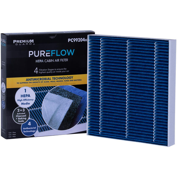 PUREFLOW 2021 Audi Q2 Cabin Air Filter with HEPA and Antibacterial Technology, PC99204HX