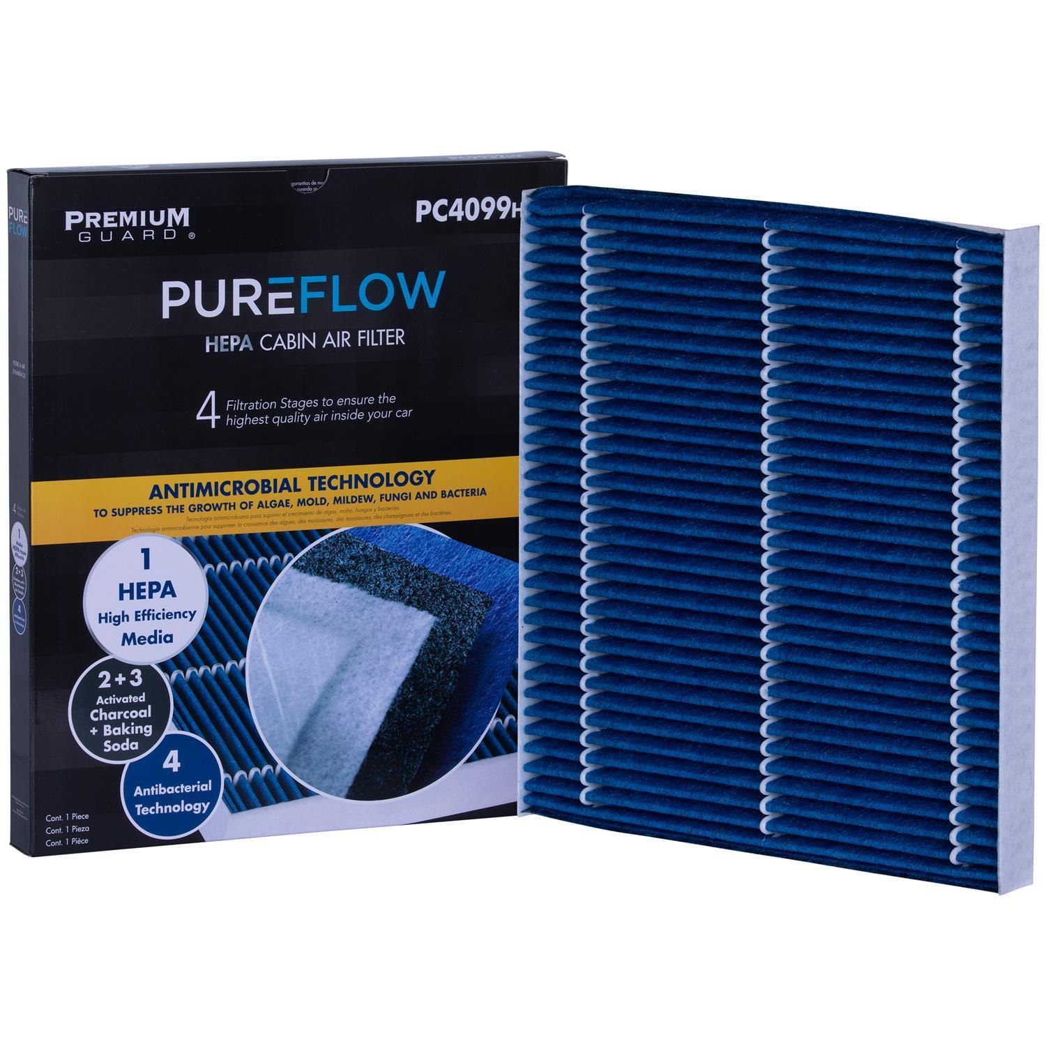 PUREFLOW 2014 Nissan 370Z Cabin Air Filter with HEPA and Antibacterial Technology, PC4099HX