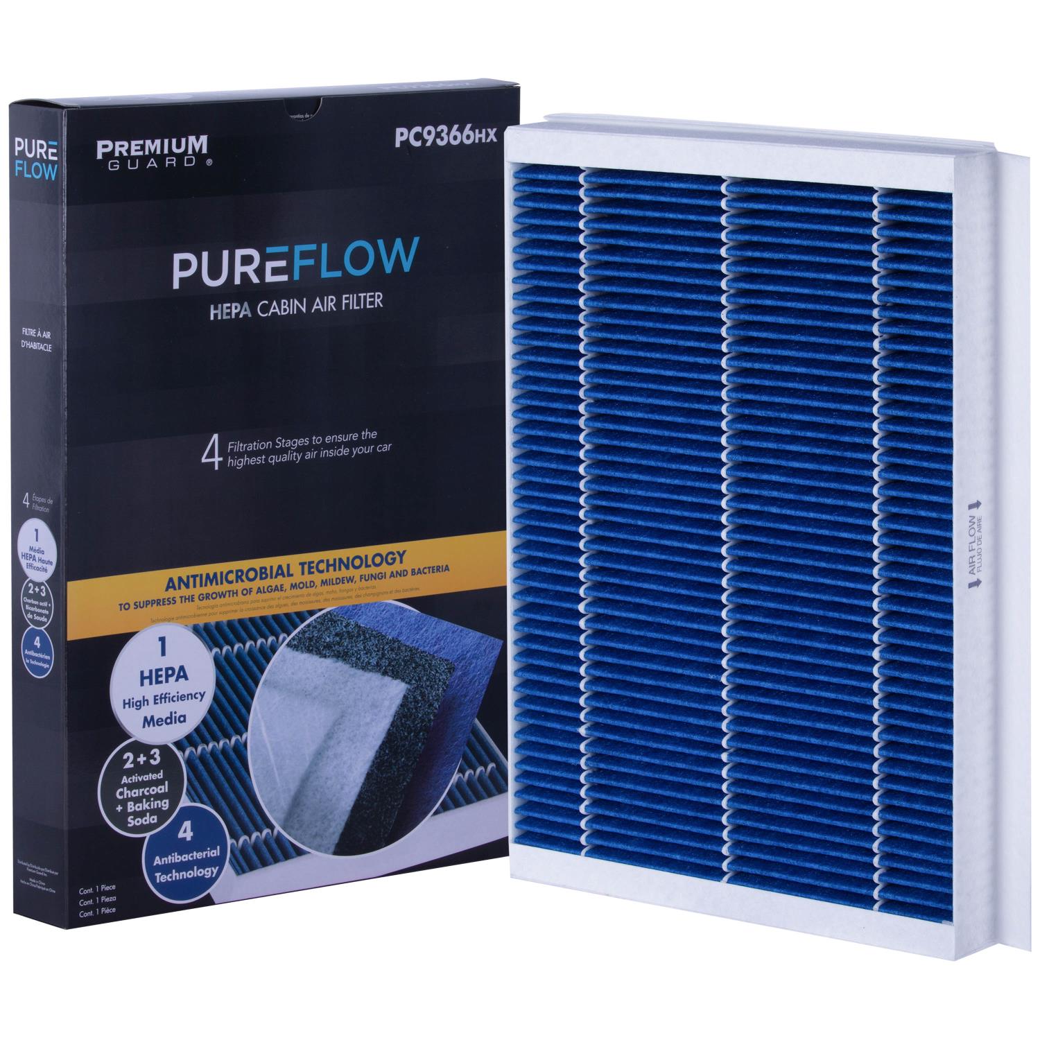 PUREFLOW 2013 Forest River Solera Cabin Air Filter with HEPA and Antibacterial Technology, PC9366HX