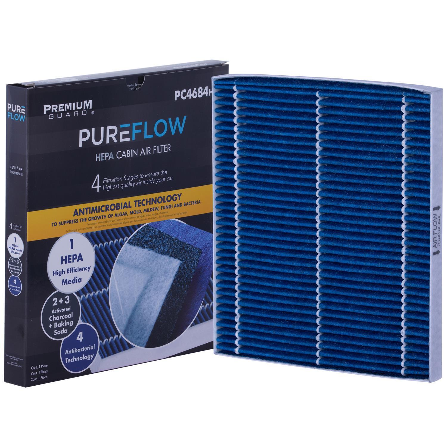 PUREFLOW 2010 Hyundai Tucson Cabin Air Filter with HEPA and Antibacterial Technology, PC4684HX