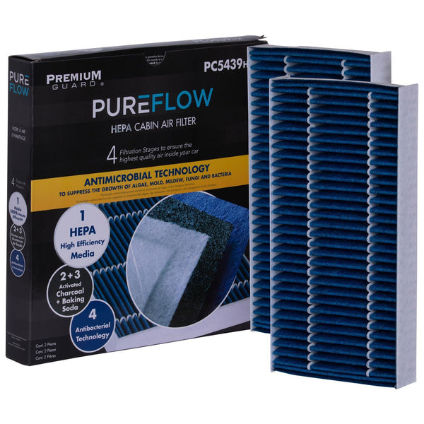 PUREFLOW 2003 Acura EL Cabin Air Filter with HEPA and Antibacterial Technology, PC5439HX