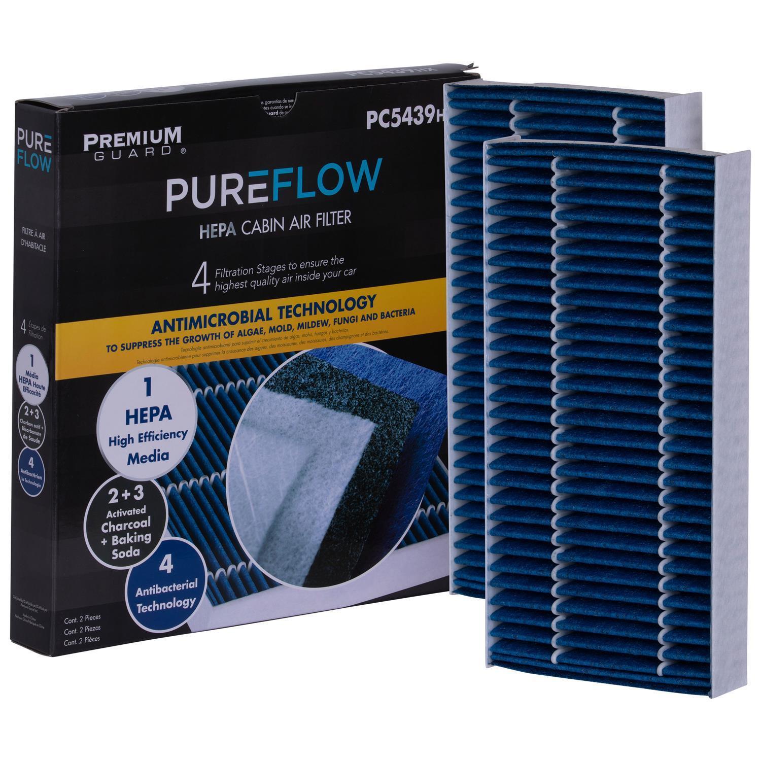 PUREFLOW 2009 Honda Element Cabin Air Filter with HEPA and Antibacterial Technology, PC5439HX