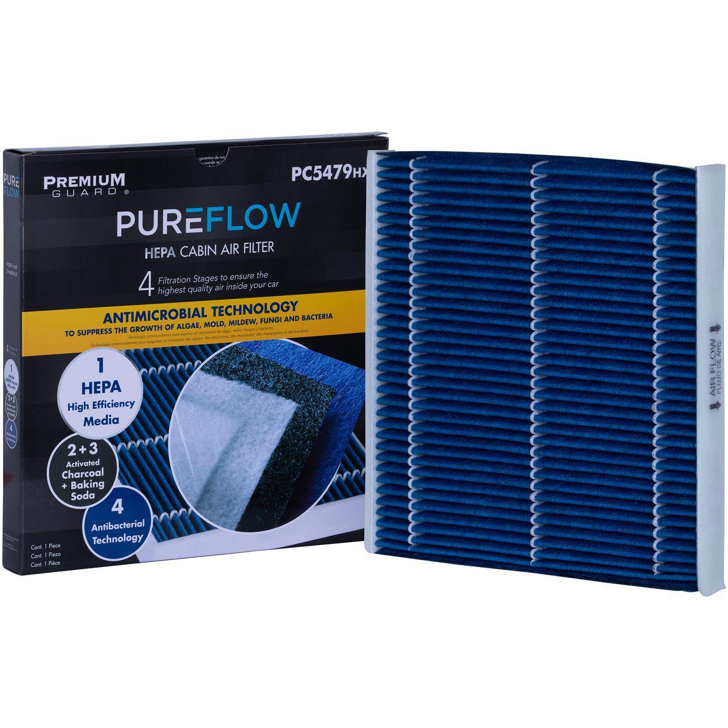 PUREFLOW 2006 Lexus RX400h Cabin Air Filter with HEPA and Antibacterial Technology, PC5479HX