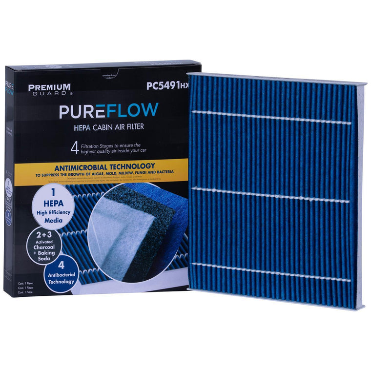 PUREFLOW 2005 Toyota Matrix Cabin Air Filter with HEPA and Antibacterial Technology, PC5491HX