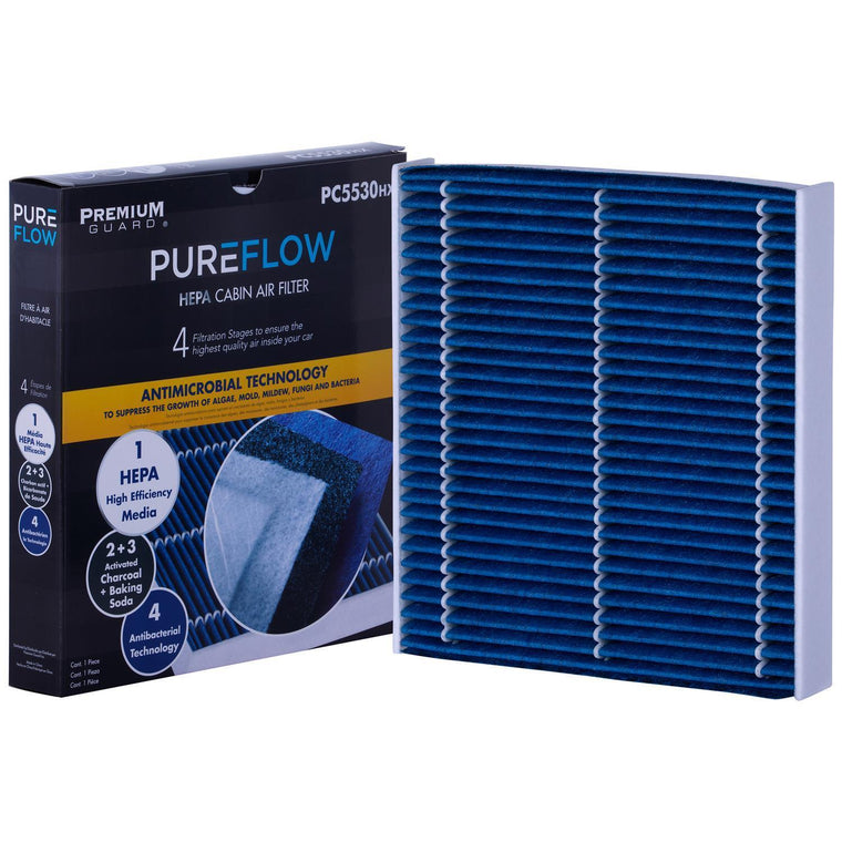 PUREFLOW 2009 Nissan X-Trail Cabin Air Filter with HEPA and Antibacterial Technology, PC5530HX