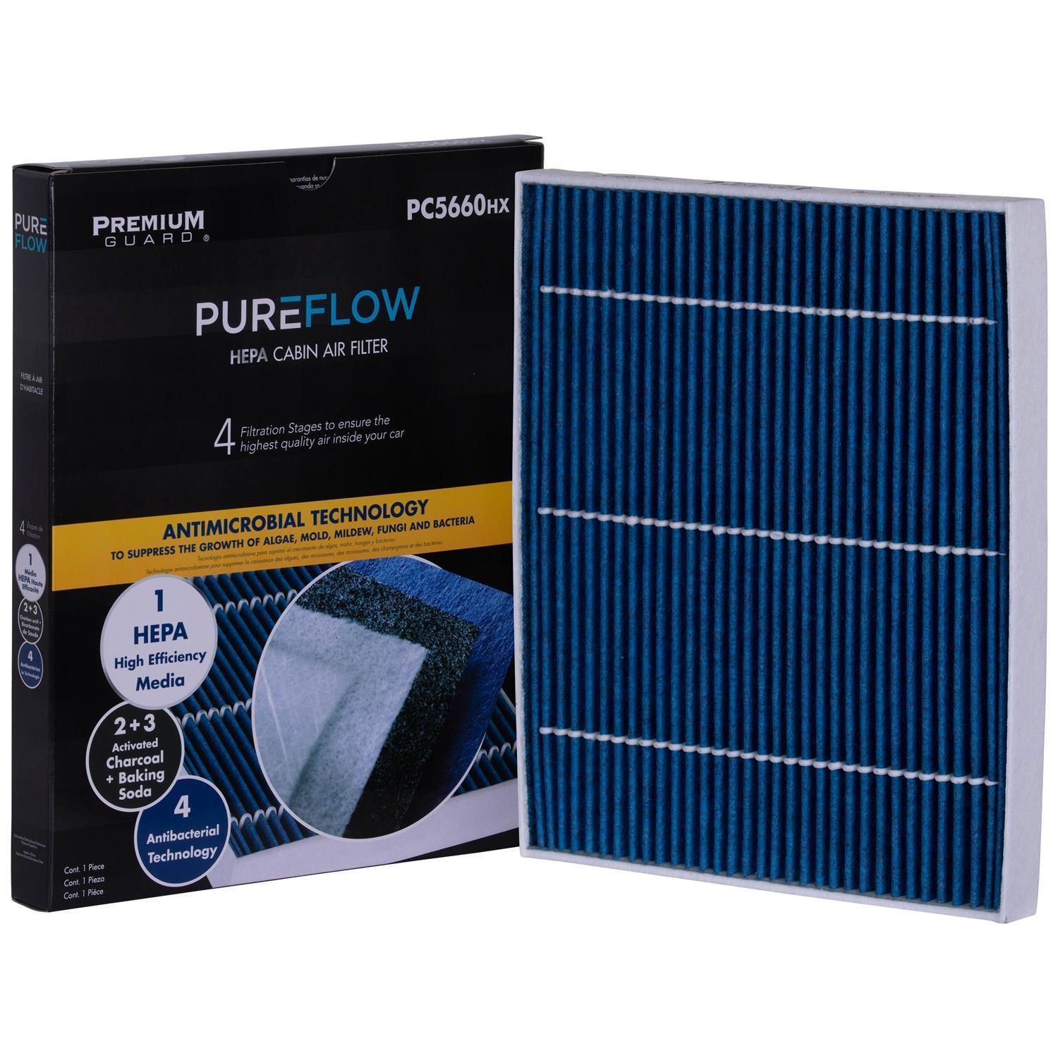 PUREFLOW 2015 Kia Forte5 Cabin Air Filter with HEPA and Antibacterial Technology, PC5660HX