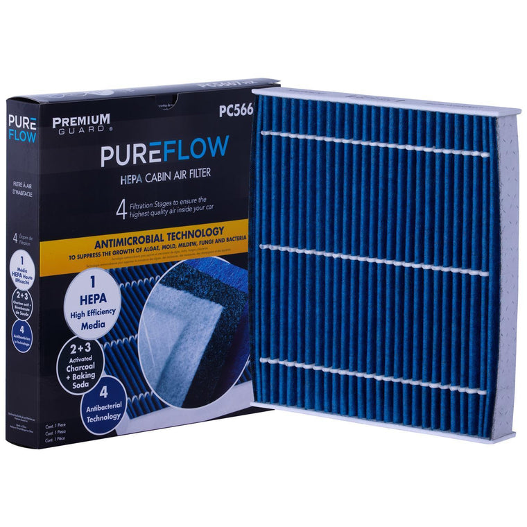 PUREFLOW 2027 Land Rover Range Rover Sport Cabin Air Filter with HEPA and Antibacterial Technology, PC5667HX