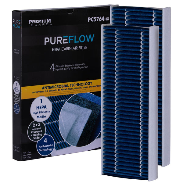 PUREFLOW 2015 Nissan NP300 Cabin Air Filter with HEPA and Antibacterial Technology, PC5764HX