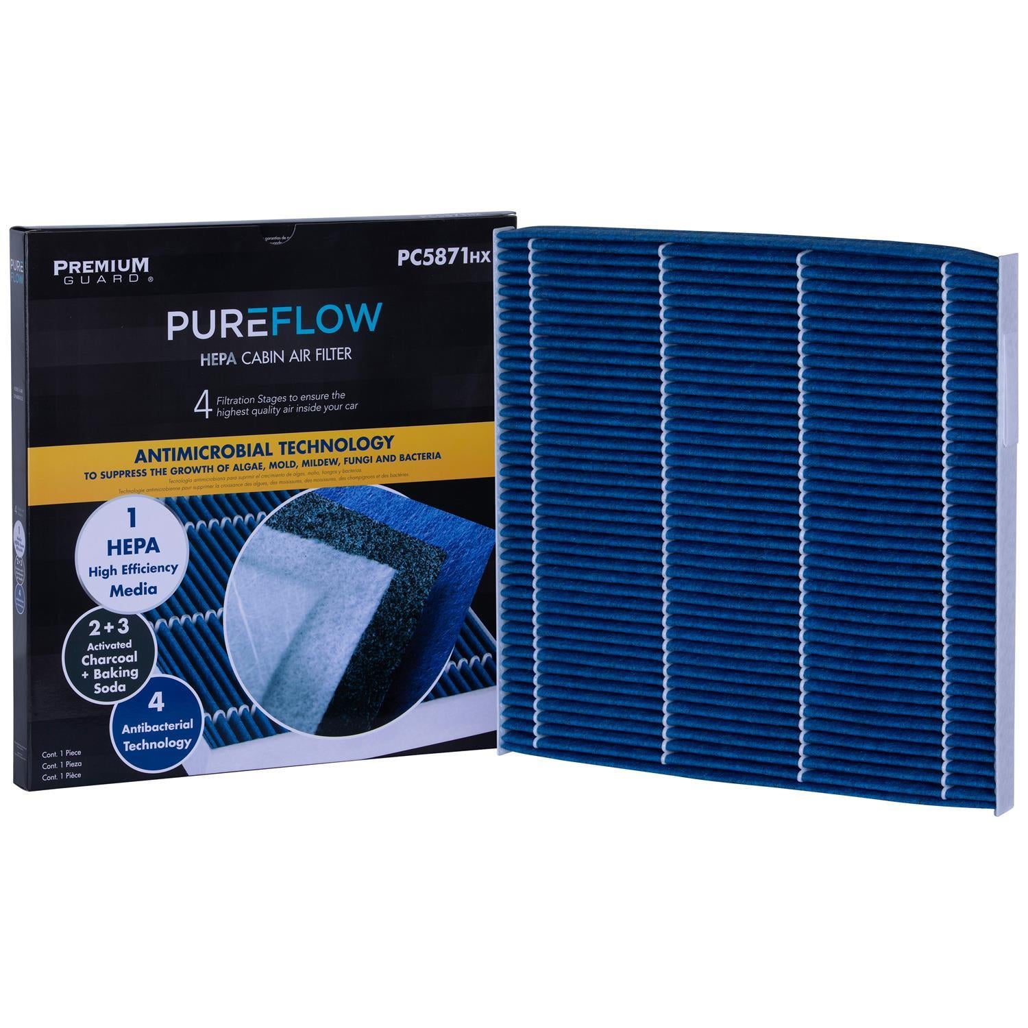 PUREFLOW 2011 Nissan Altima Cabin Air Filter with HEPA and Antibacterial Technology, PC5871HX
