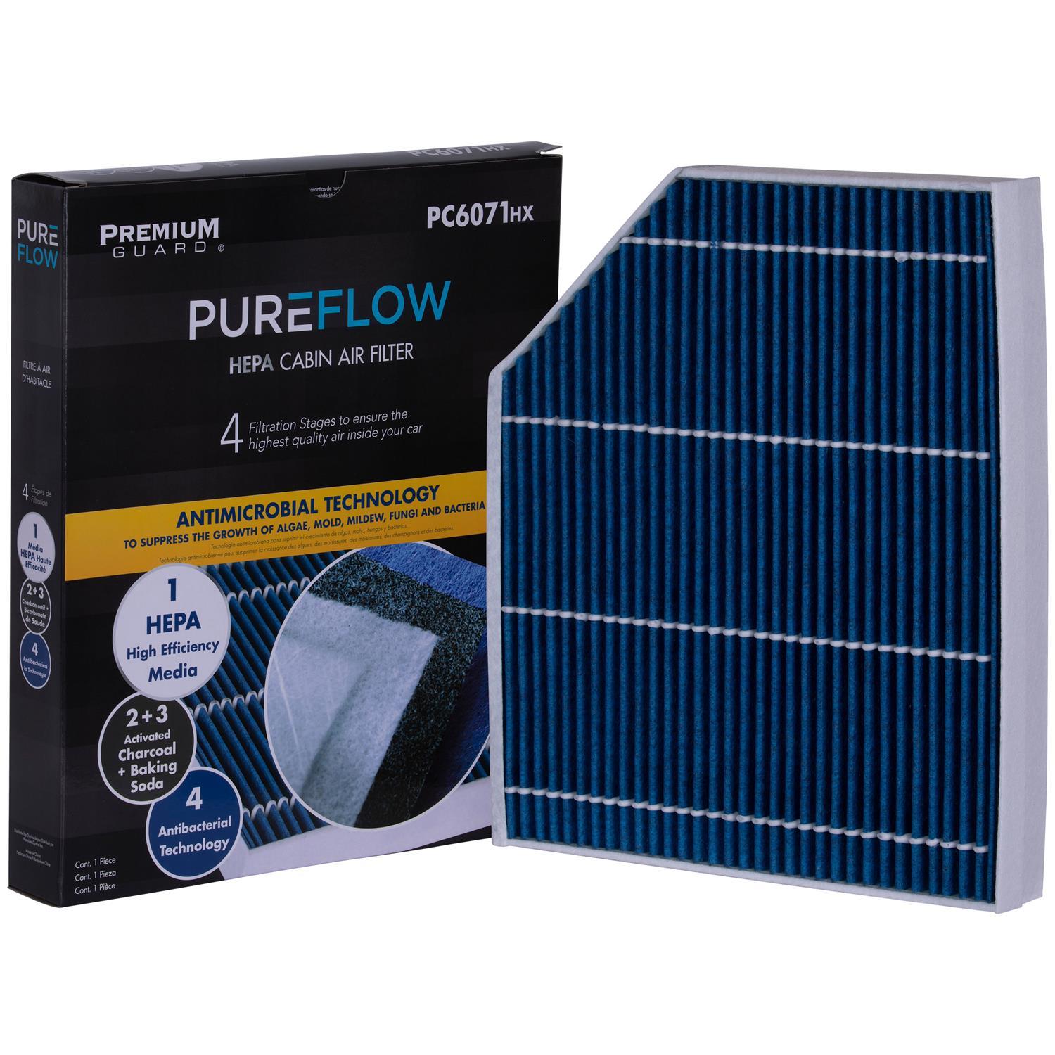 PUREFLOW 2016 Audi A4 Quattro Cabin Air Filter with HEPA and Antibacterial Technology, PC6071HX