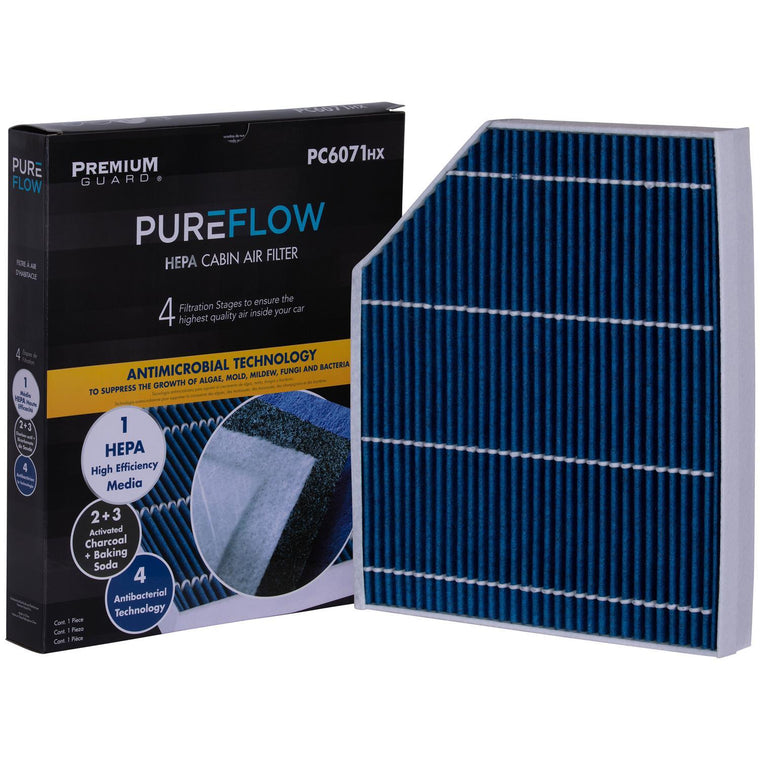 PUREFLOW 2016 Audi Q5 Cabin Air Filter with HEPA and Antibacterial Technology, PC6071HX