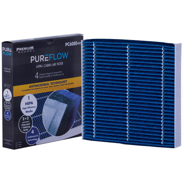 PUREFLOW 2027 Honda HR-V Cabin Air Filter with HEPA and Antibacterial Technology, PC6080HX