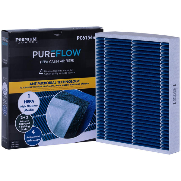 PUREFLOW 2012 Chevrolet Volt Cabin Air Filter with HEPA and Antibacterial Technology, PC6154HX