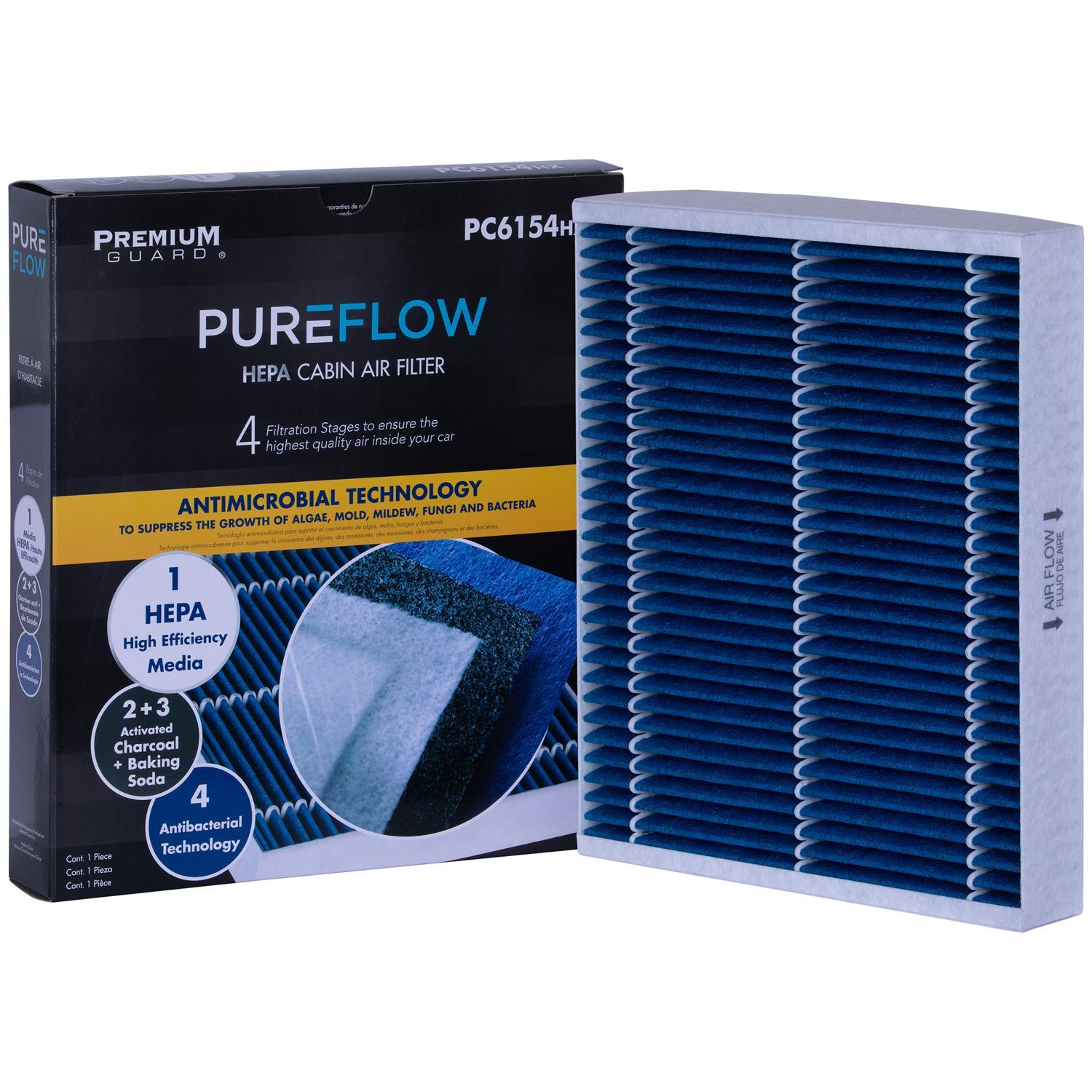 PUREFLOW 2027 Changan CS55 Plus Cabin Air Filter with HEPA and Antibacterial Technology, PC6154HX