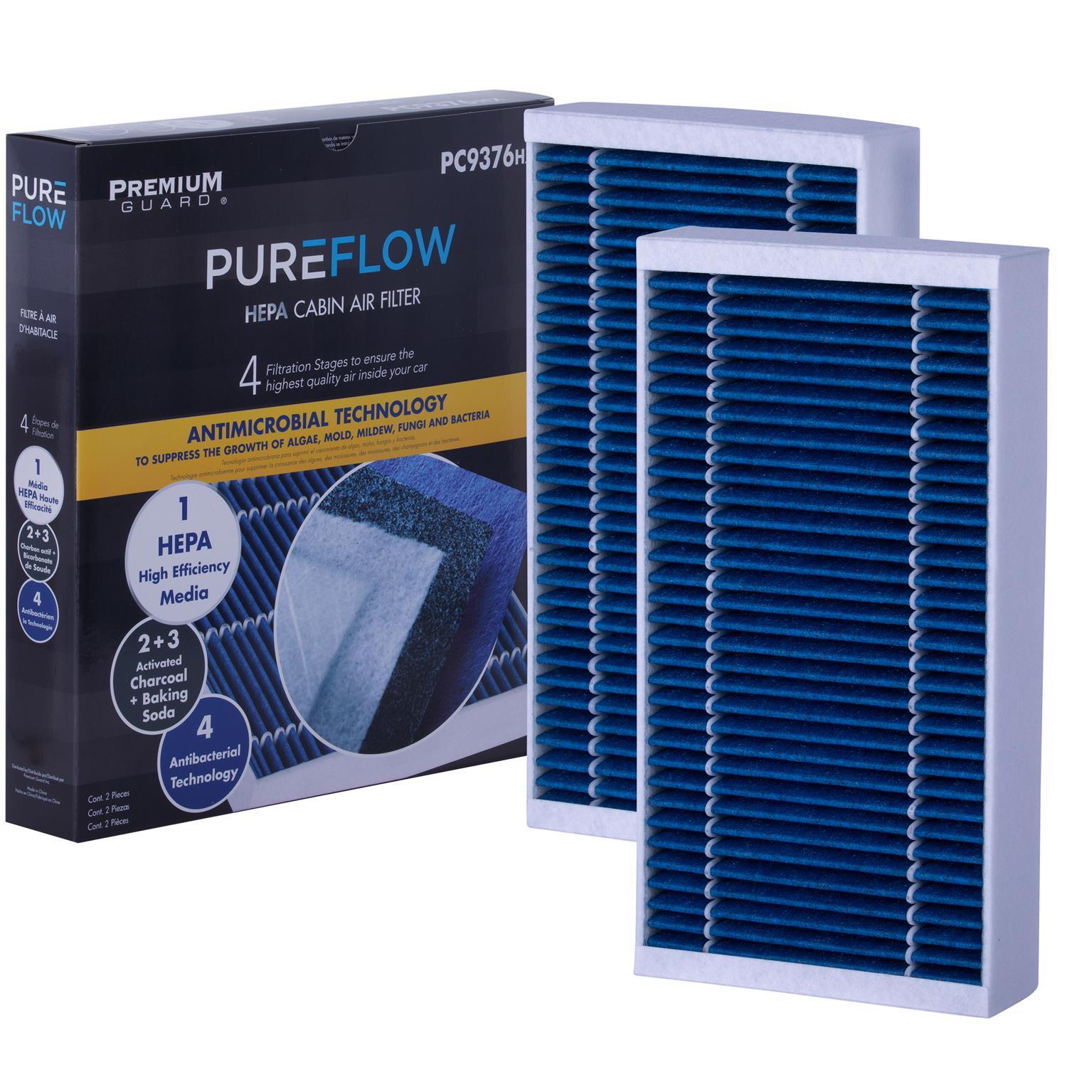 PUREFLOW 2007 Mercedes-Benz ML320 Cabin Air Filter with HEPA and Antibacterial Technology, PC9376HX