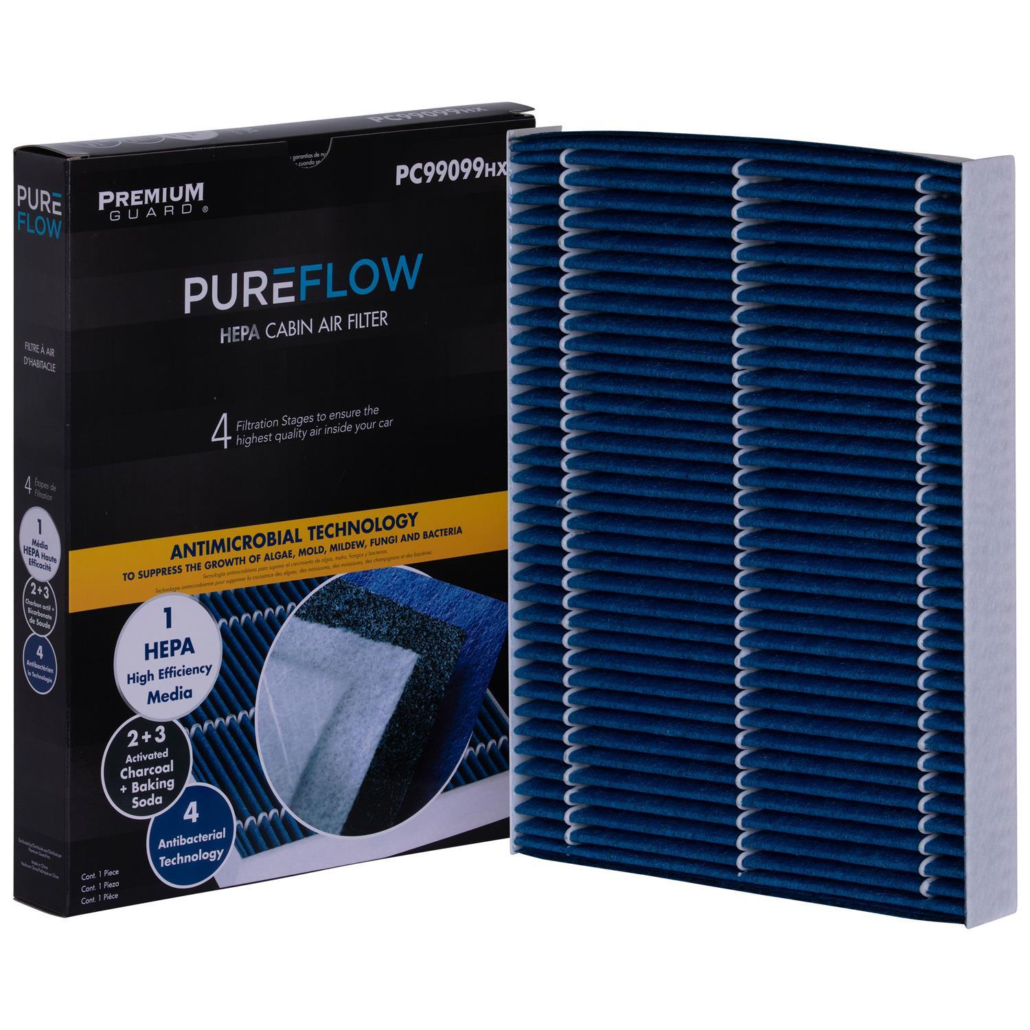 PUREFLOW 2017 Kia Sorento Cabin Air Filter with HEPA and Antibacterial Technology, PC99099HX