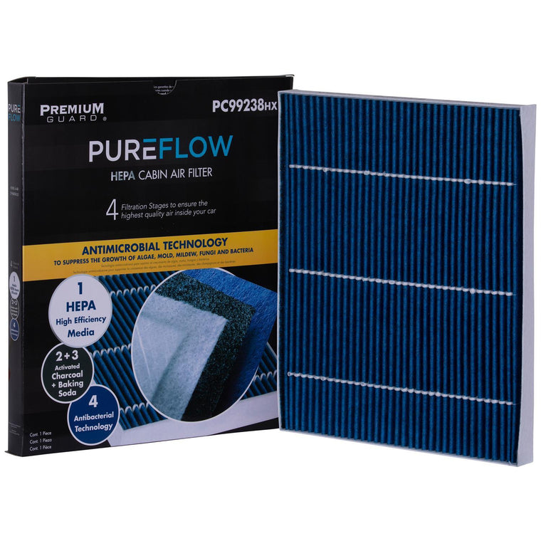 PUREFLOW 2018 Chrysler Pacifica Cabin Air Filter with HEPA and Antibacterial Technology, PC99238HX