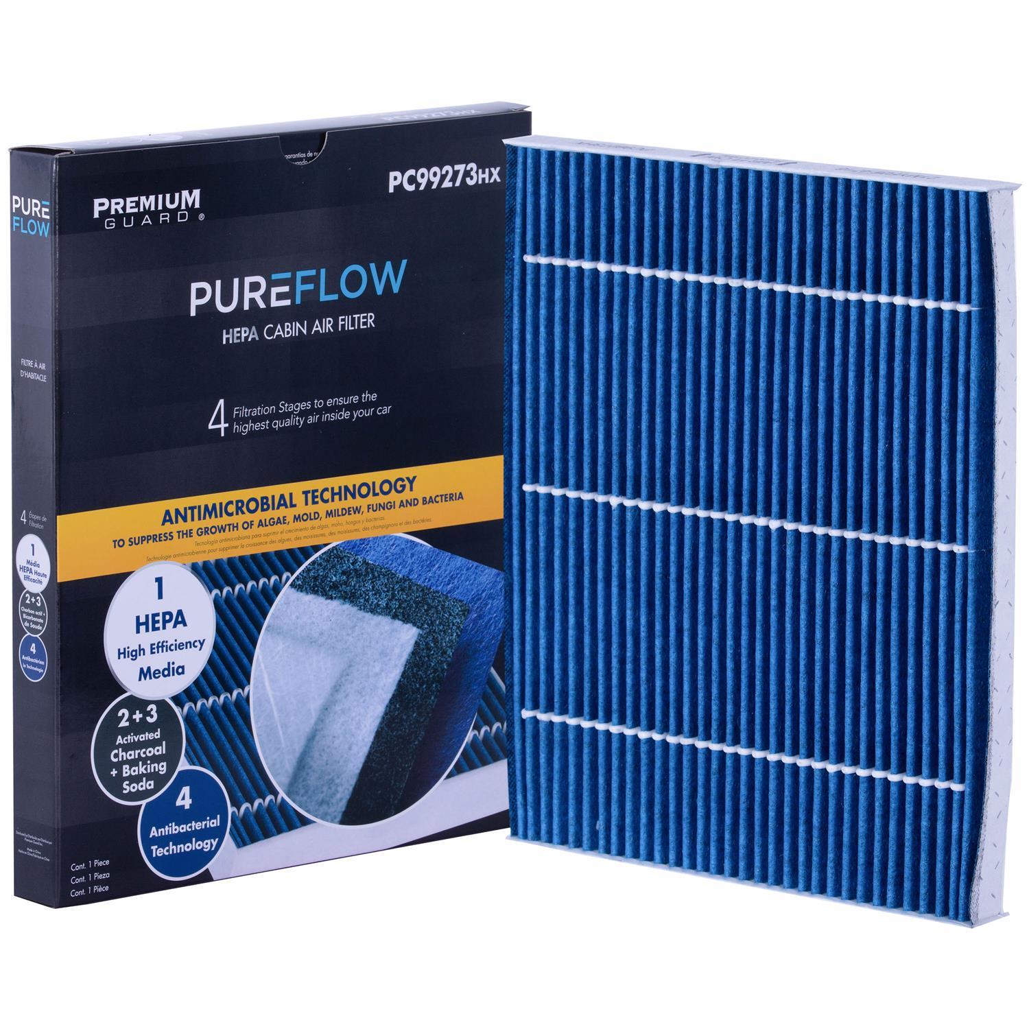 PUREFLOW 2019 Hyundai Ioniq Cabin Air Filter with HEPA and Antibacterial Technology, PC99273HX
