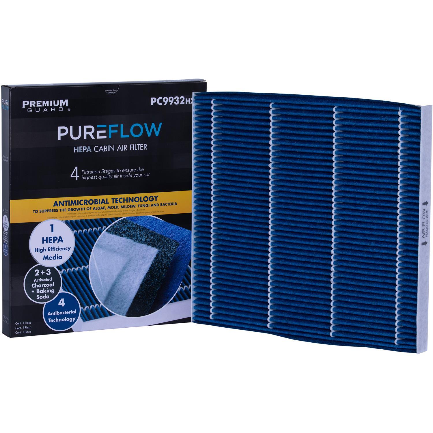 PUREFLOW 2027 Nissan Murano Cabin Air Filter with HEPA and Antibacterial Technology, PC9932HX