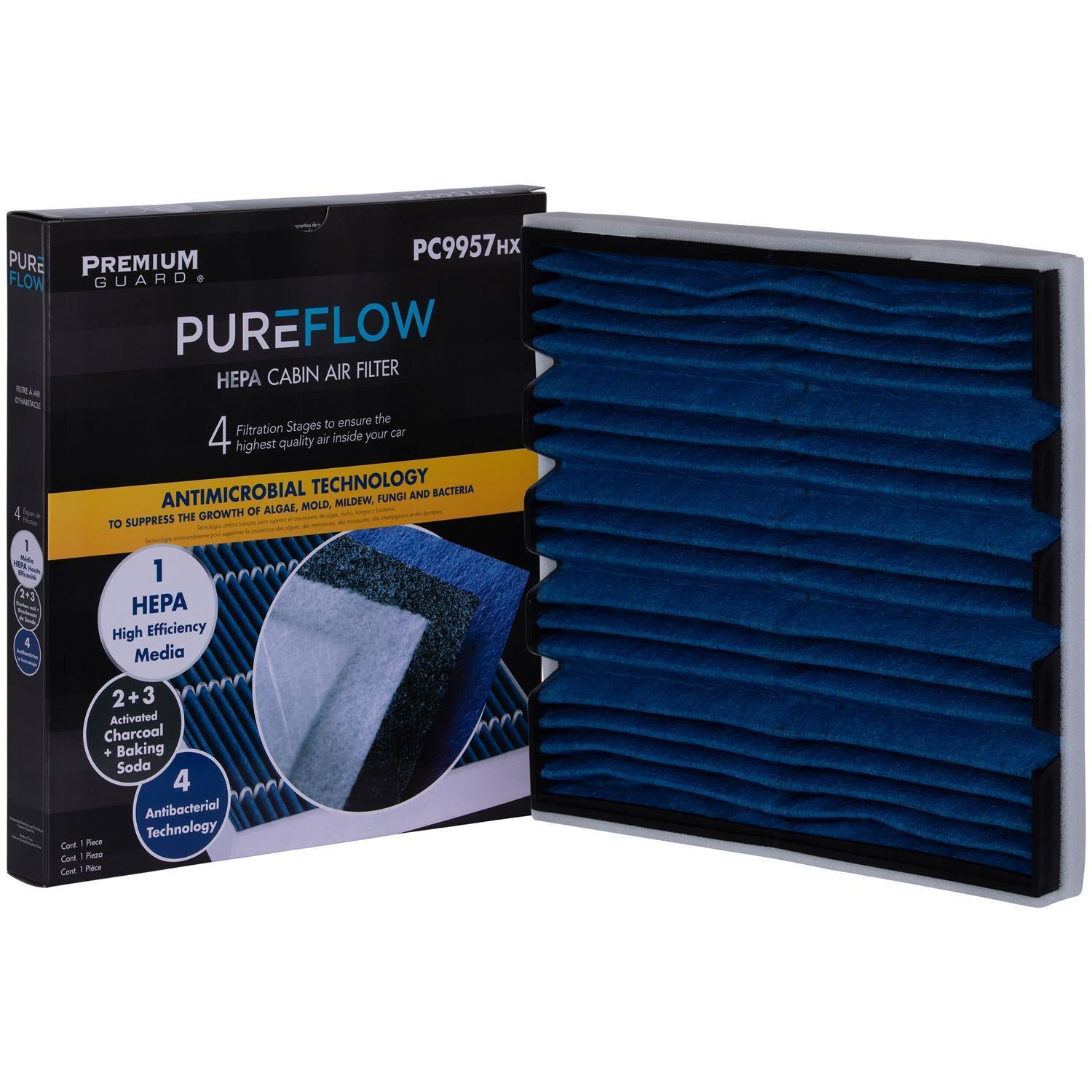 PUREFLOW 2009 Chevrolet Silverado 1500 Cabin Air Filter with HEPA and Antibacterial Technology, PC9957HX