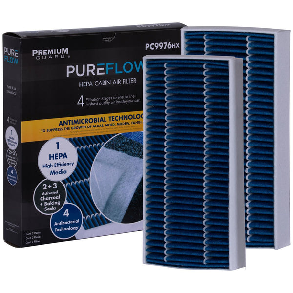 PUREFLOW 2021 Mini Cooper Cabin Air Filter with HEPA and Antibacterial Technology, PC9976HX