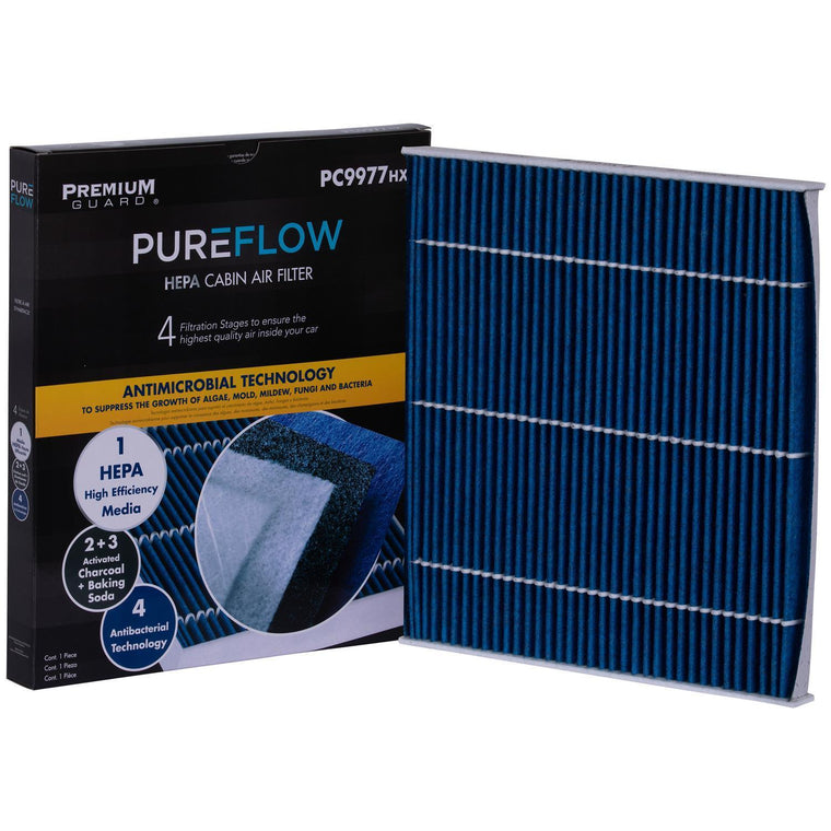 PUREFLOW 2017 Chrysler 200 Cabin Air Filter with HEPA and Antibacterial Technology, PC9977HX