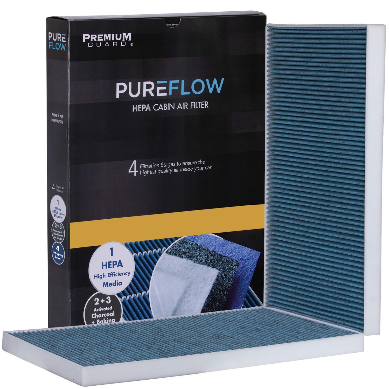 PUREFLOW 2026 Tesla X Cabin Air Filter with HEPA and Antibacterial Technology, PC99607HX