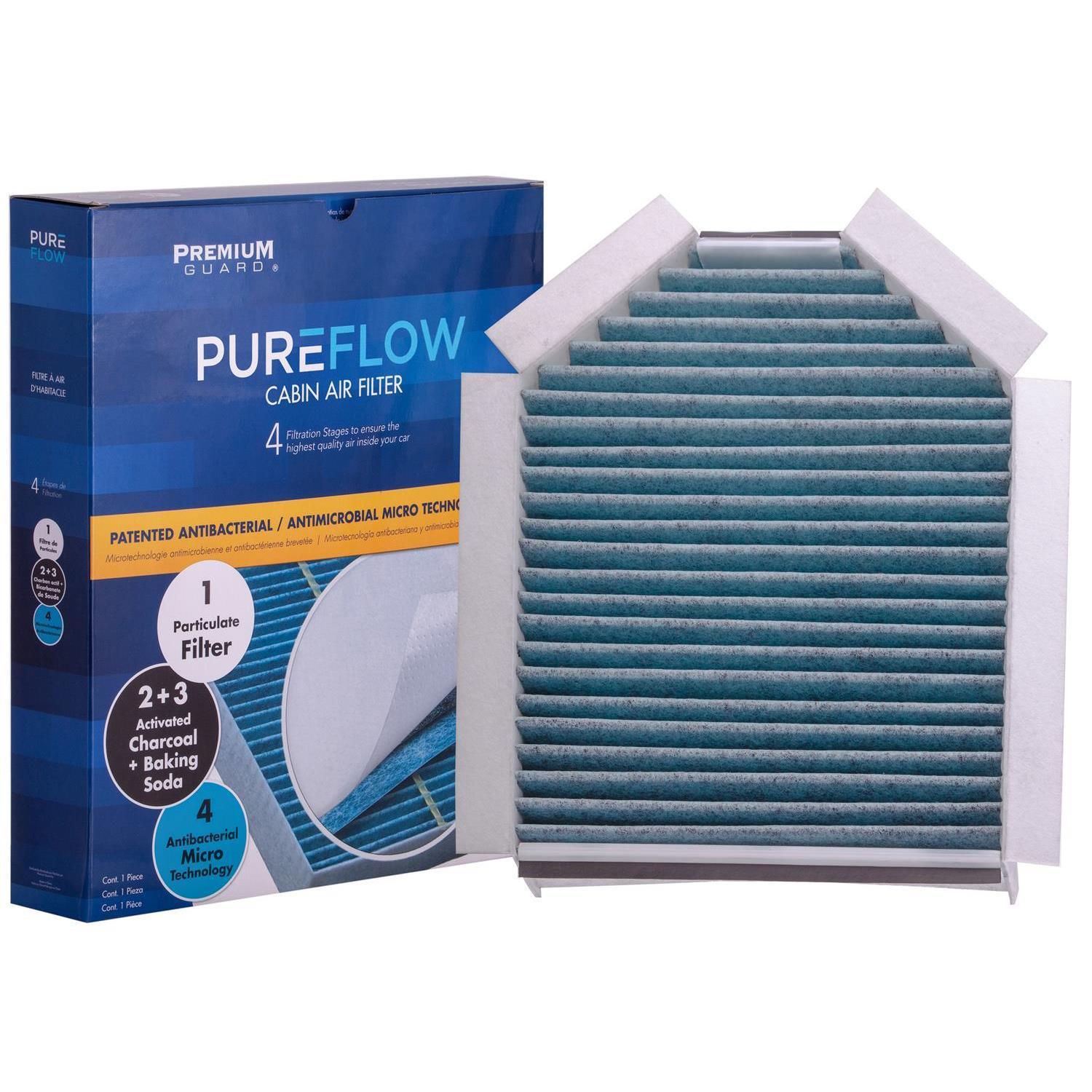 PUREFLOW 2027 Jaguar F-Type Cabin Air Filter with Antibacterial Technology, PC9381X