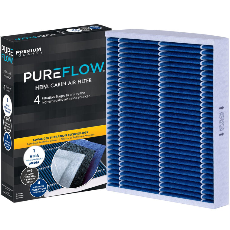 PUREFLOW 2027 Chevrolet Cavalier Cabin Air Filter with HEPA and Antibacterial Technology, PC6154HX