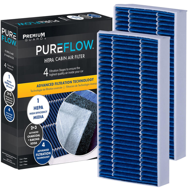 PUREFLOW 2027 BMW X1 Cabin Air Filter with HEPA and Antibacterial Technology, PC9976HX