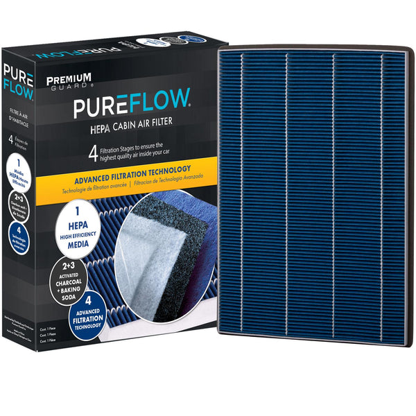 PUREFLOW 2023 Mercedes-Benz EQE 500 Cabin Air Filter with HEPA and Antibacterial Technology, PC99878HX