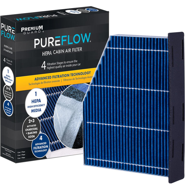 PUREFLOW 2012 Seat Freetrack Cabin Air Filter with HEPA and Antibacterial Technology, PC5586HX