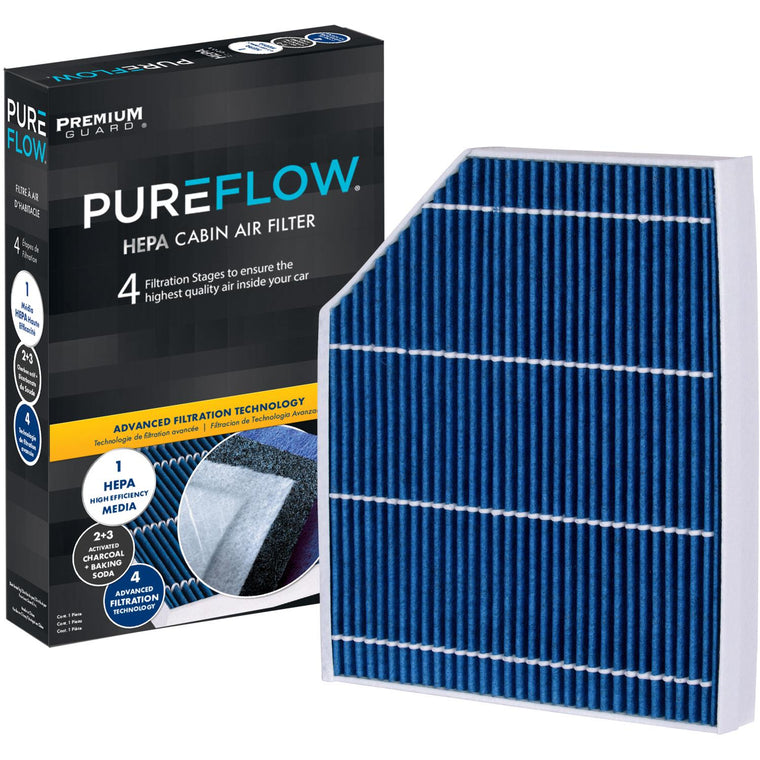 PUREFLOW 2011 Audi RS5 Cabin Air Filter with HEPA and Antibacterial Technology, PC6071HX