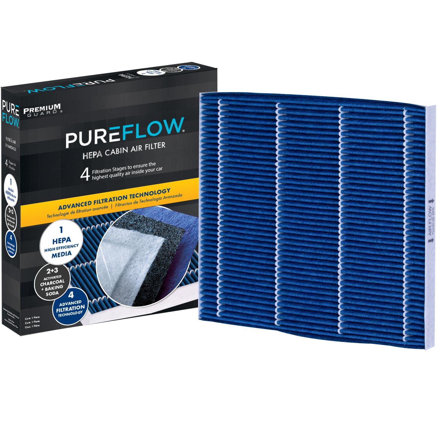 PUREFLOW 2021 Nissan Pathfinder Cabin Air Filter with HEPA and Antibacterial Technology, PC9932HX