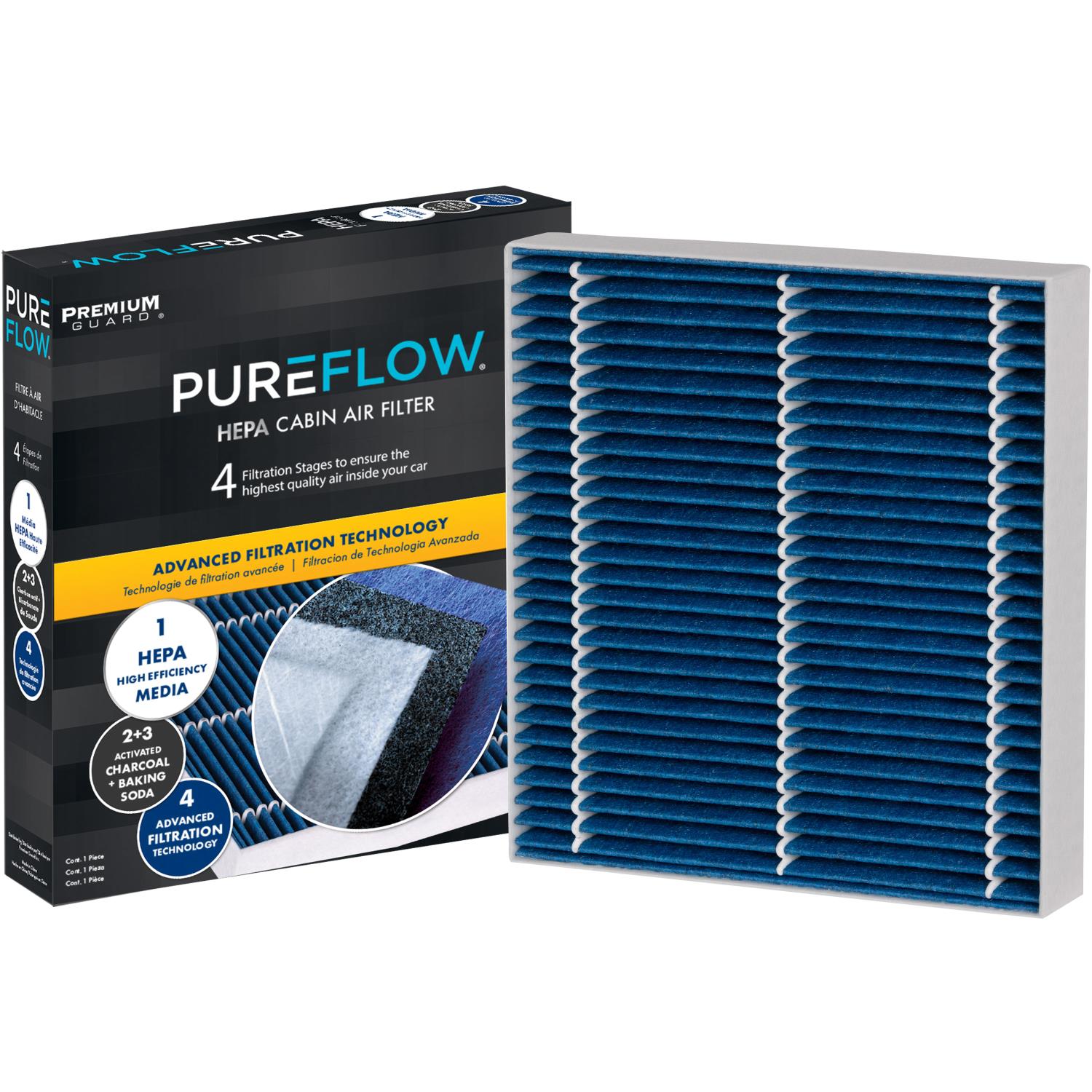 PUREFLOW 2027 Nissan Armada Cabin Air Filter with HEPA and Antibacterial Technology, PC99452HX