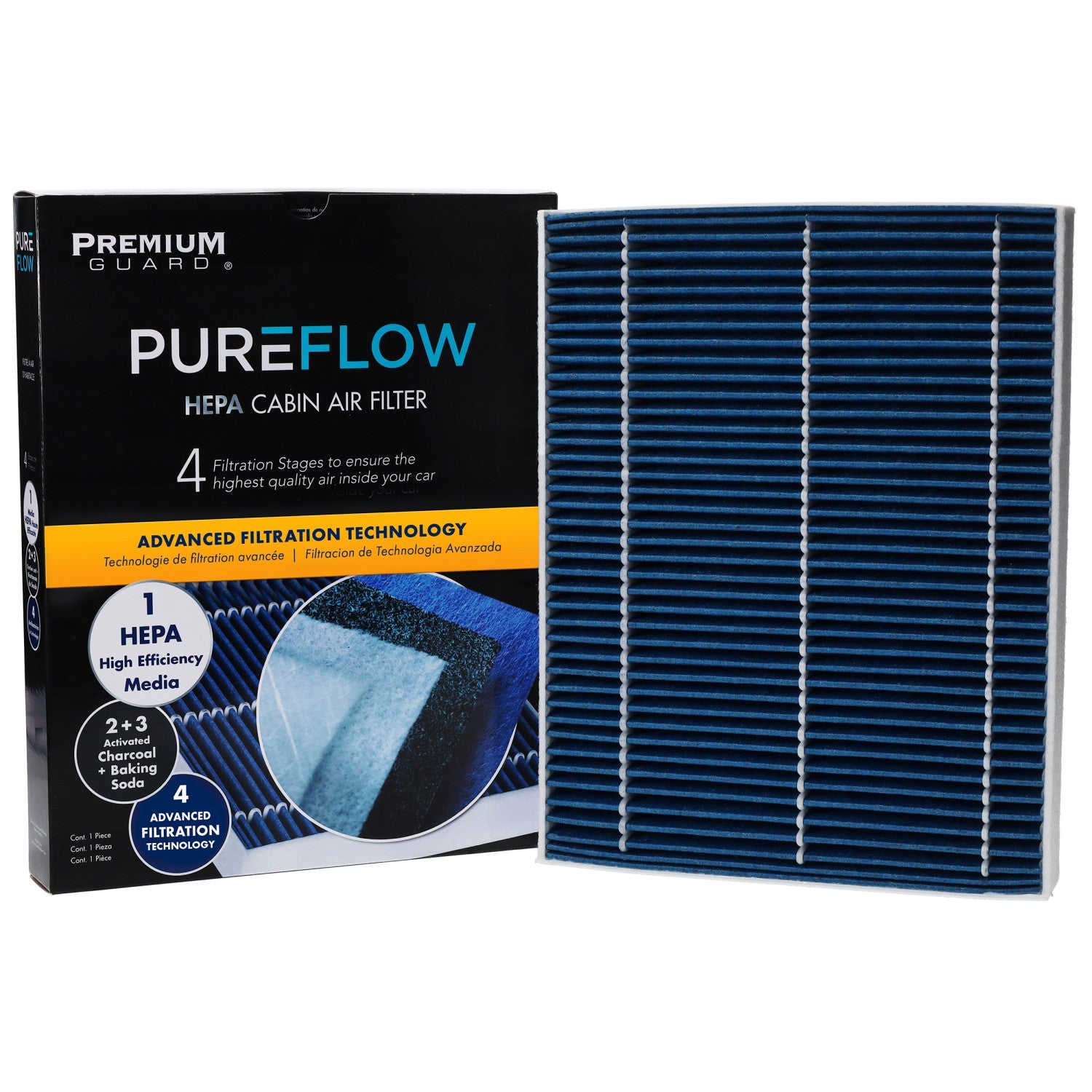 PUREFLOW 2014 Volkswagen Touareg Cabin Air Filter with HEPA and Antibacterial Technology, PC5762HX