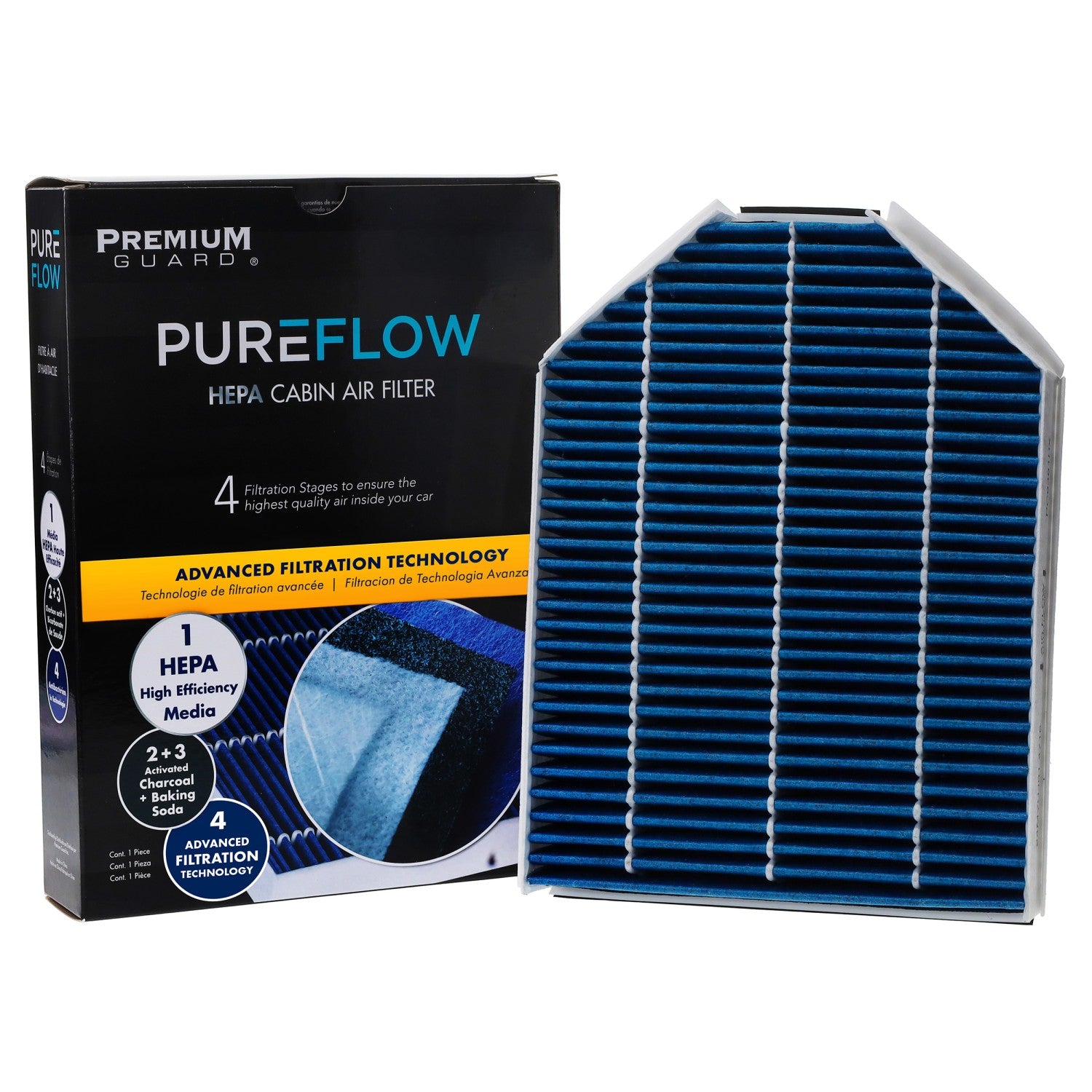 PUREFLOW 2013 Jaguar XK Cabin Air Filter with HEPA and Antibacterial Technology, PC9381HX