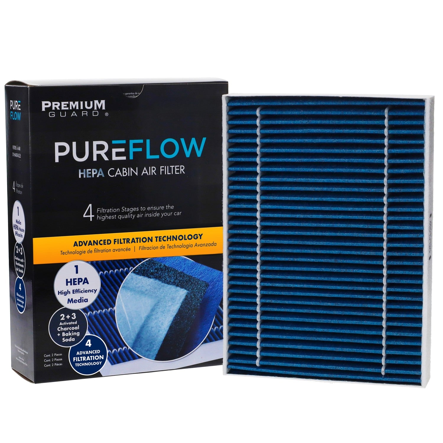 PUREFLOW 2025 BMW 840i Cabin Air Filter with HEPA and Antibacterial Technology, PC99244HX