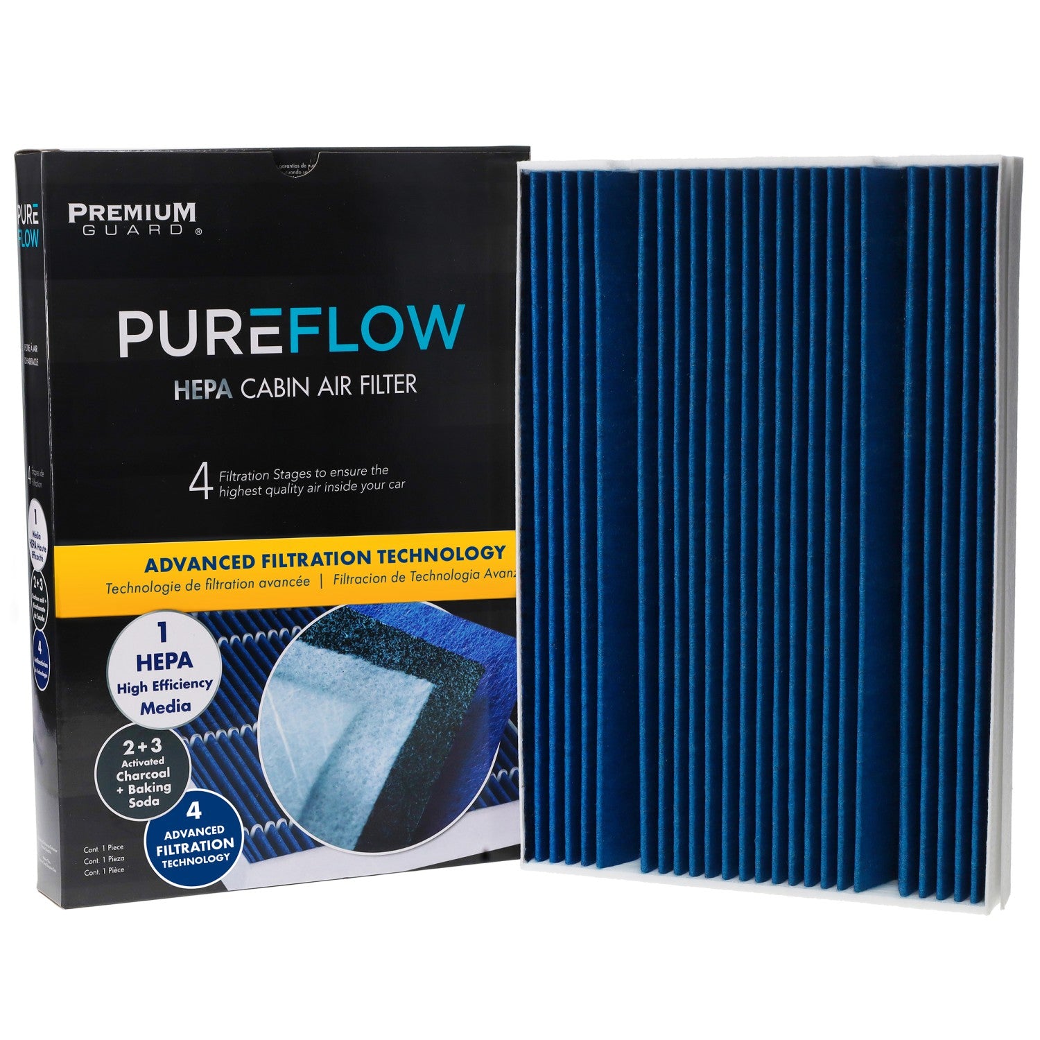 PUREFLOW 2021 Thor Motor Coach Tiburon Cabin Air Filter with HEPA and Antibacterial Technology, PC99348HX