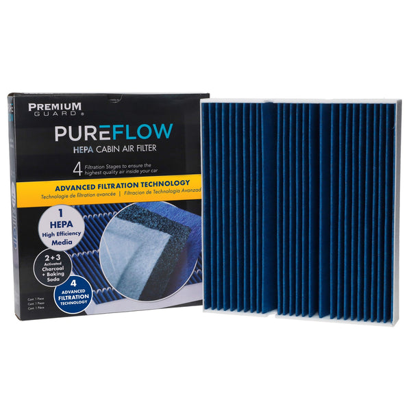 PUREFLOW 2021 Mercedes-Benz A220 Cabin Air Filter with HEPA and Antibacterial Technology, PC99555HX