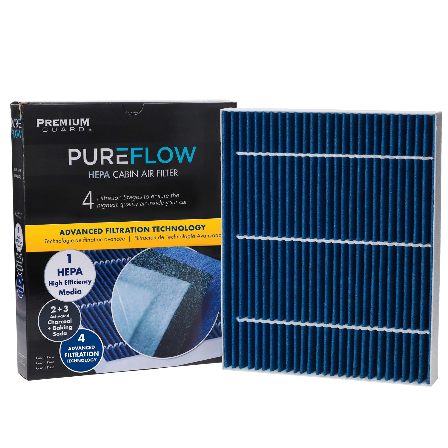PUREFLOW 2022 Hyundai Kona Electric Cabin Air Filter with HEPA and Antibacterial Technology, PC99605HX