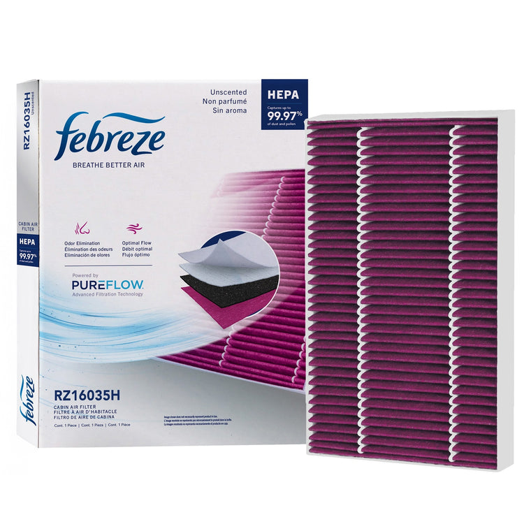 Febreze Odor Control HEPA Cabin Air Filter by PUREFLOW RZ16035H | Fits 2020 Maserati Ghibli