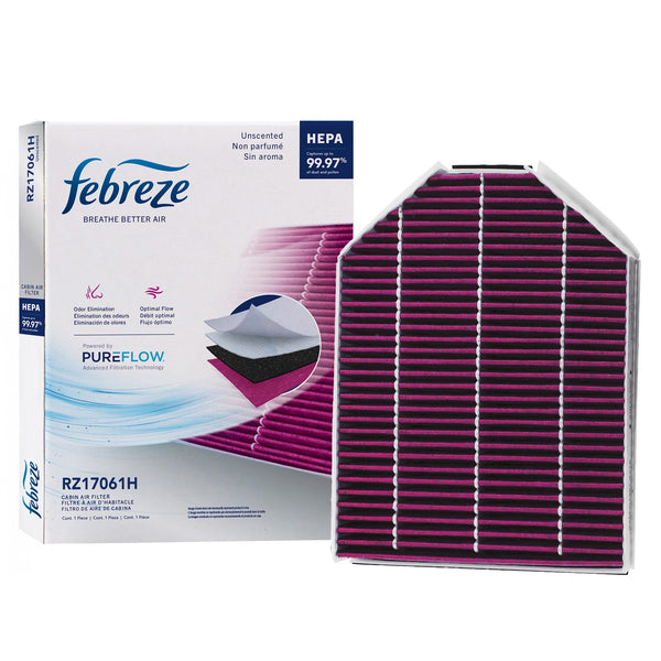 Febreze Odor Control HEPA Cabin Air Filter by PUREFLOW RZ17061H | Fits 2013 Jaguar XKR