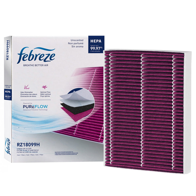 Febreze Odor Control HEPA Cabin Air Filter by PUREFLOW RZ18099H | Fits 2027 Ford Mustang