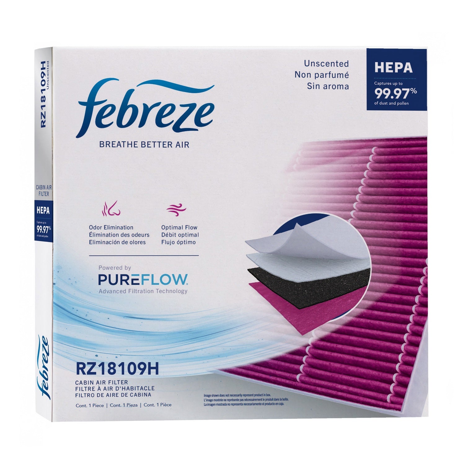 Febreze Odor Control HEPA Cabin Air Filter by PUREFLOW RZ18109H | Fits 2024 Honda CR-V