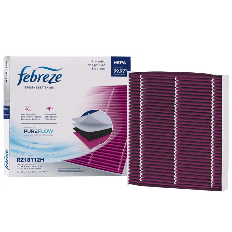Febreze Odor Control HEPA Cabin Air Filter by PUREFLOW RZ18112H | Fits 2019 Toyota Tacoma