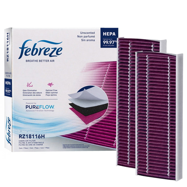 Febreze Odor Control HEPA Cabin Air Filter by PUREFLOW RZ18116H | Fits 2014 Nissan Xterra