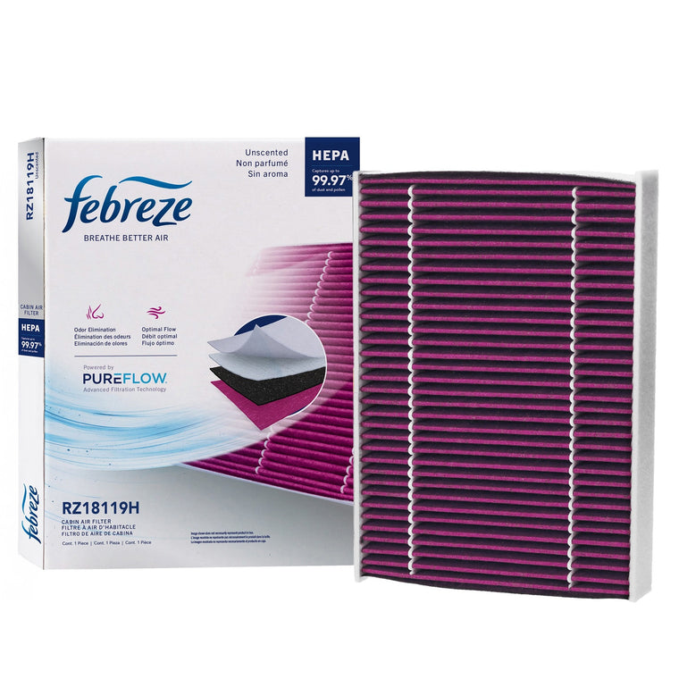 Febreze Odor Control HEPA Cabin Air Filter by PUREFLOW RZ18119H | Fits 2027 Toyota Sequoia