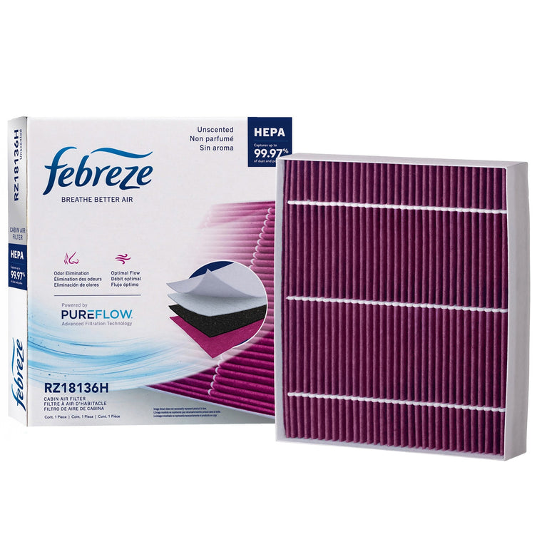 Febreze Odor Control HEPA Cabin Air Filter by PUREFLOW RZ18136H | Fits 2027 Hyundai Sonata